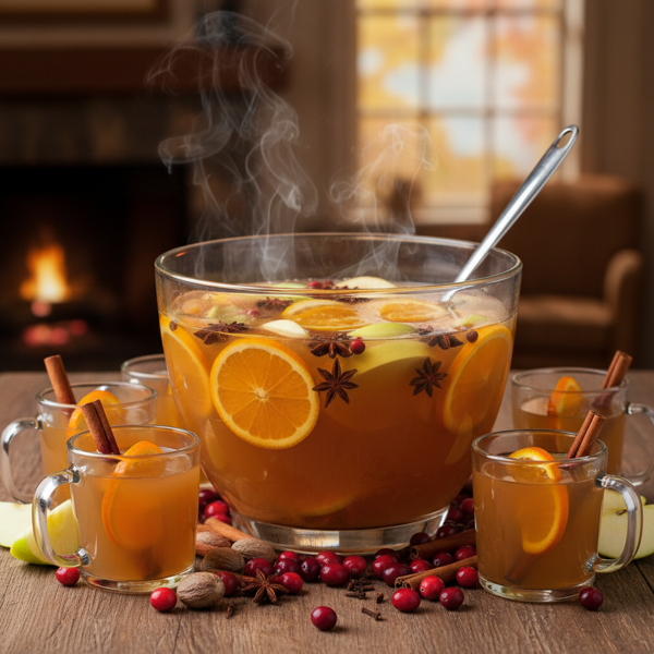 Spiced Warm Apple Cider Punch recipe