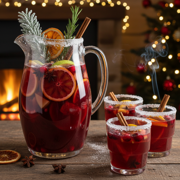 Spiced Winter Wonderland Sangria recipe