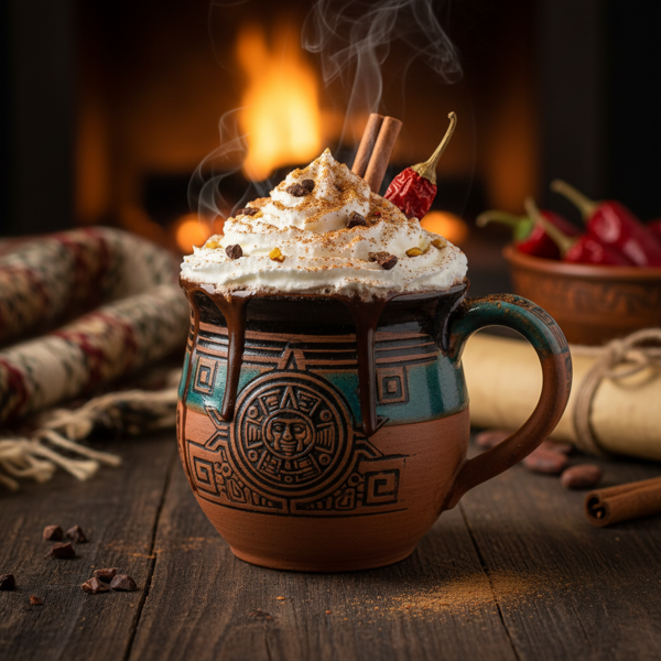 Spicy Aztec Hot Chocolate Delight recipe