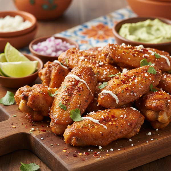 Spicy Baked Mexican Chicken Wings recipe