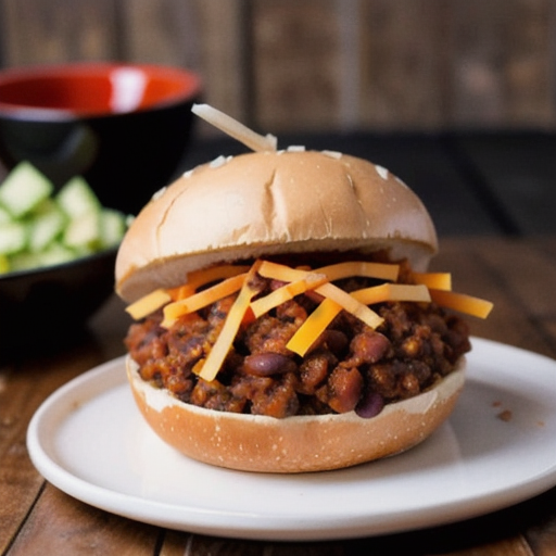Spicy Black Bean Sloppy Joes with Cheddar recipe