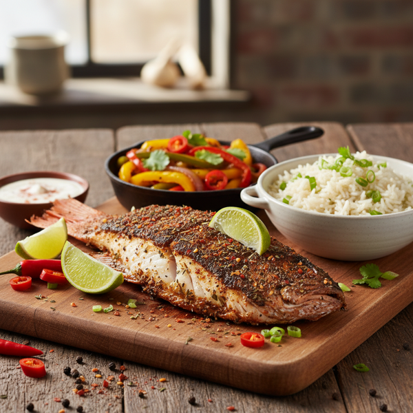 Spicy Blackened Red Snapper Delight recipe