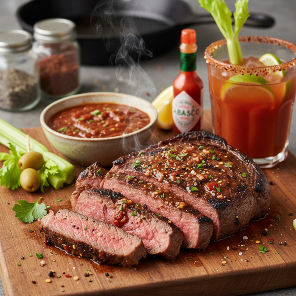 Spicy Bloody Mary Steak Marinade recipe