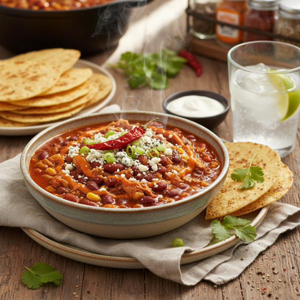 Spicy Buffalo Chicken Chili Delight recipe