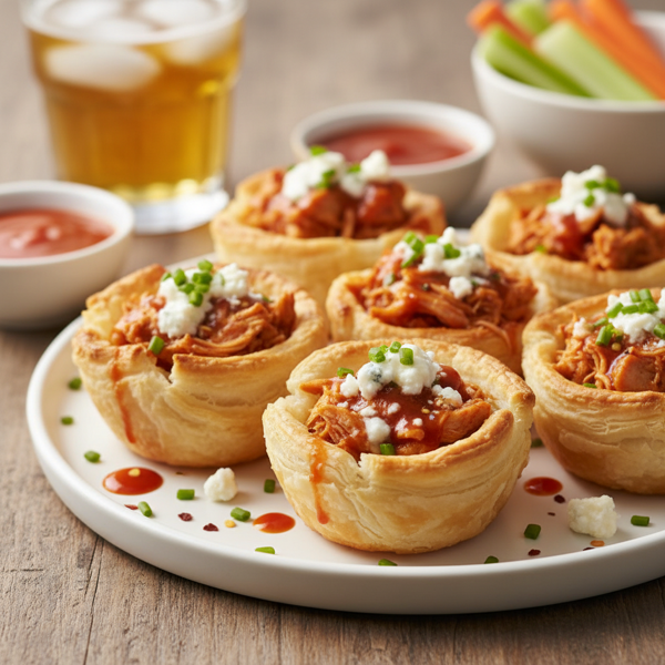 Spicy Buffalo Chicken Phyllo Bites recipe