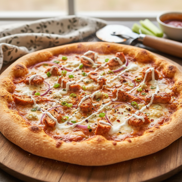 Spicy Buffalo Chicken Pizza Delight recipe