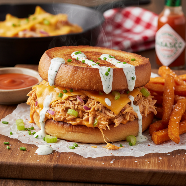 Spicy Buffalo Tuna Melt recipe