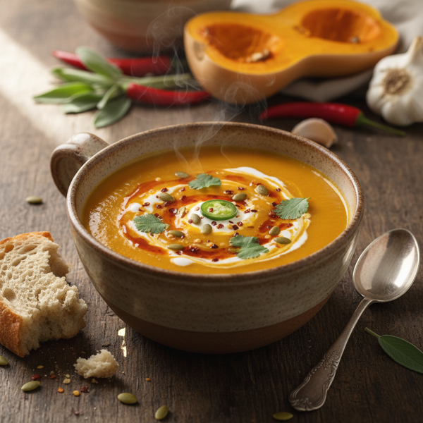 Spicy Butternut Squash Soup recipe