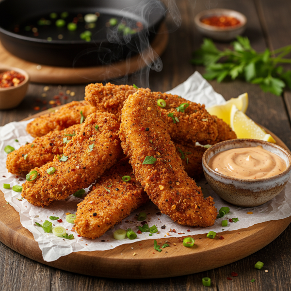 Spicy Cajun Chicken Strips recipe