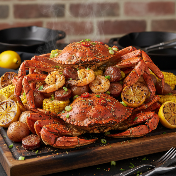 Spicy Cajun Crab Delight recipe
