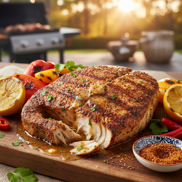 Spicy Cajun Grilled Swordfish recipe