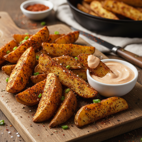 Spicy Cajun Roasted Potato Wedges recipe
