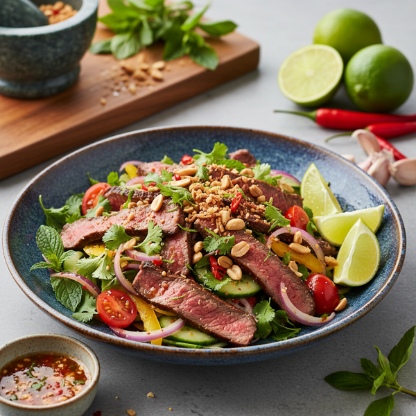 Spicy Cambodian Lime Beef Salad recipe