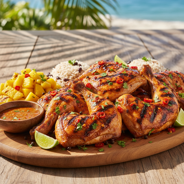 Spicy Caribbean Grilled Chicken Delight recipe