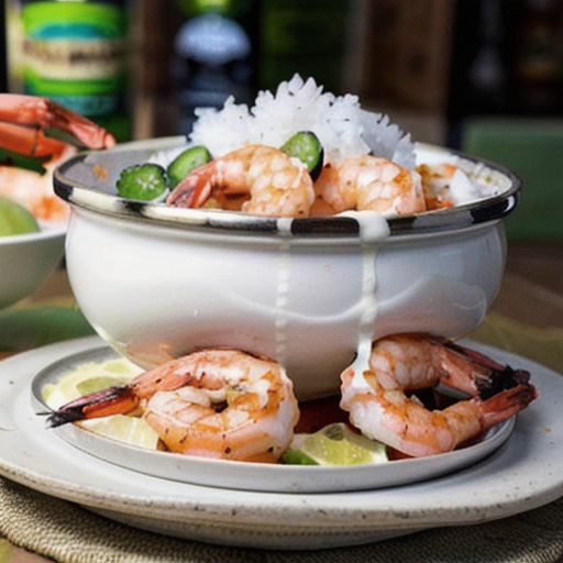 Spicy Caribbean Shrimp in Rum-Lime Coconut Sauce recipe