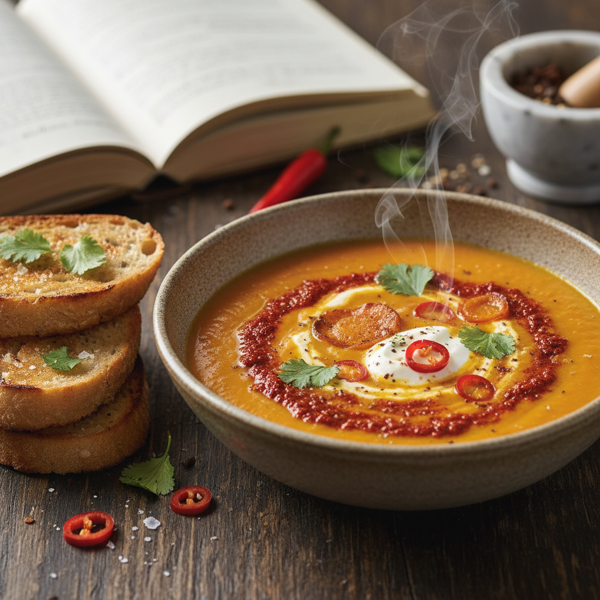 Spicy Carrot and Harissa Cream recipe