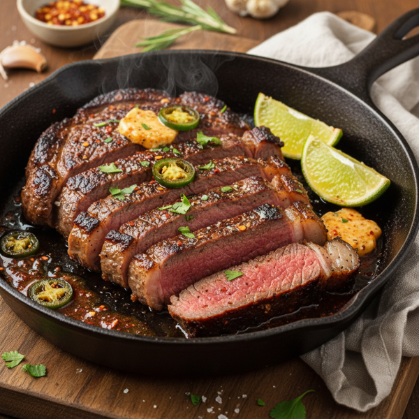 Spicy Cast Iron Chuck Eye Steak Delight recipe