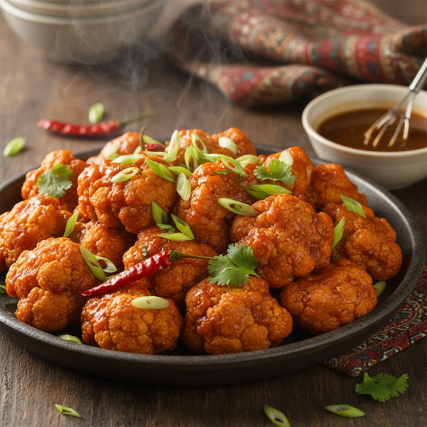Spicy Cauliflower Manchurian recipe