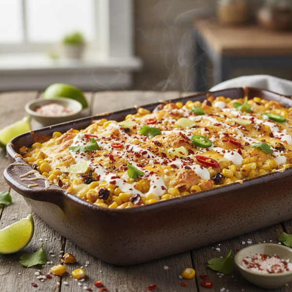 Spicy Cheesy Elote Delight recipe