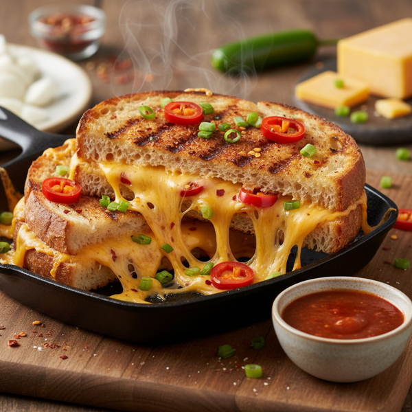 Spicy Cheesy Grilled Delight recipe