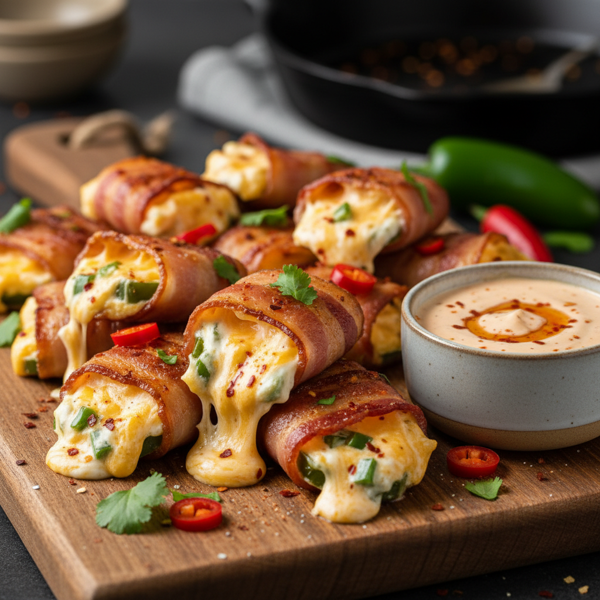 Spicy Cheesy Jalapeño Poppers recipe
