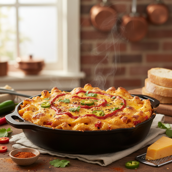 Spicy Cheesy Mac Delight recipe