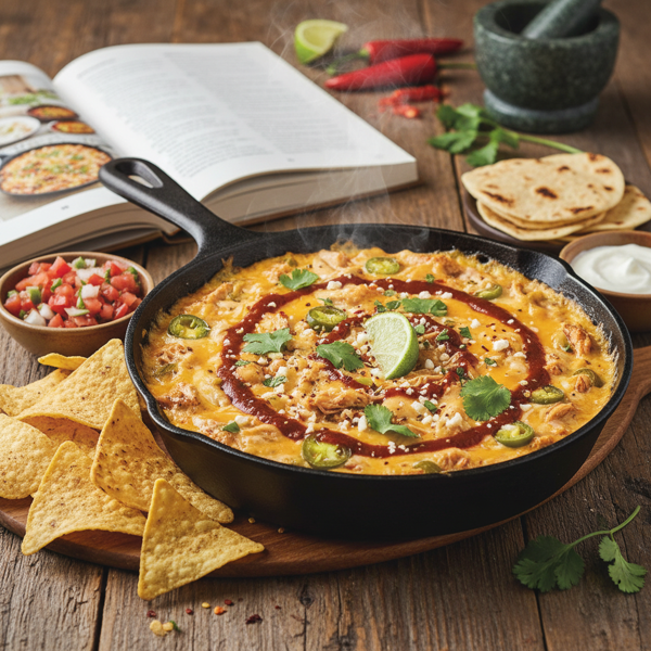 Spicy Chicken Enchilada Cheese Dip recipe