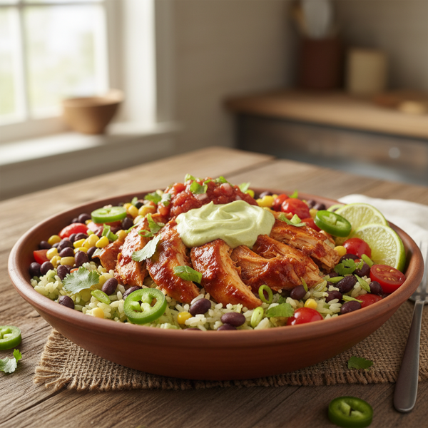 Spicy Chicken Fiesta Bowl recipe
