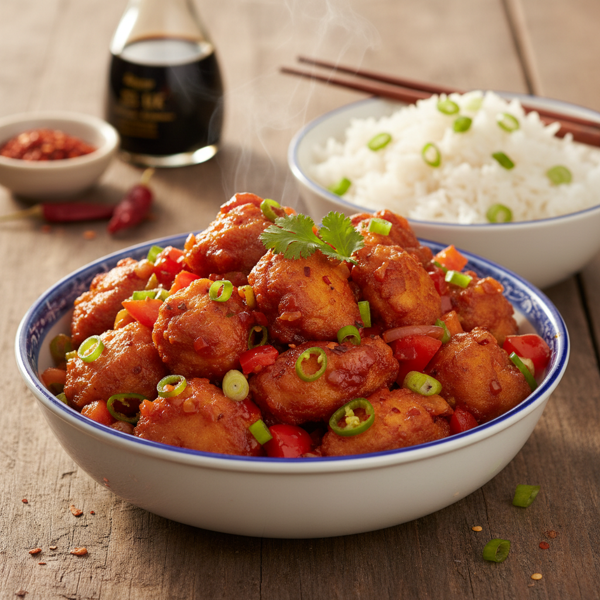 Spicy Chicken Manchurian Delight recipe
