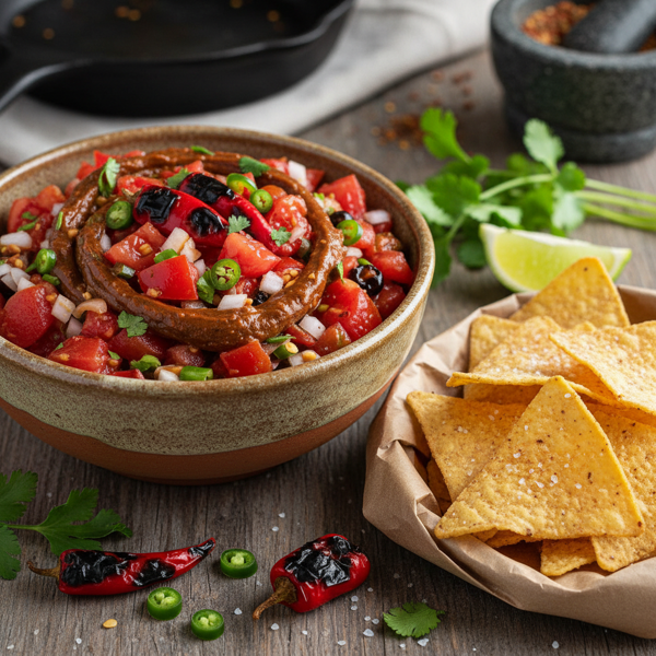 Spicy Chipotle-Style Fresh Tomato Salsa recipe