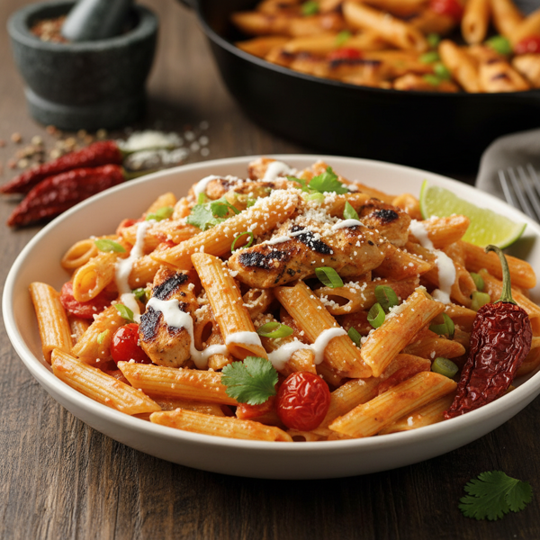 Spicy Chipotle Chicken Penne Delight recipe