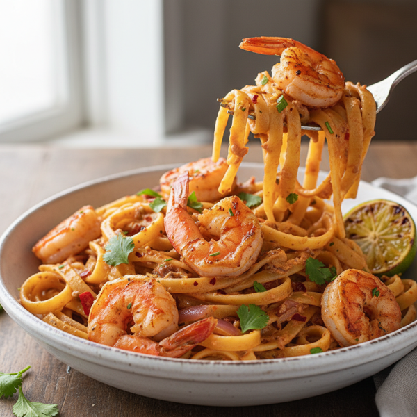 Spicy Chipotle Shrimp Alfredo recipe