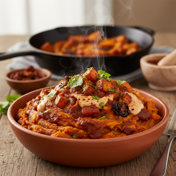 Spicy Chipotle Sweet Potato Mash recipe