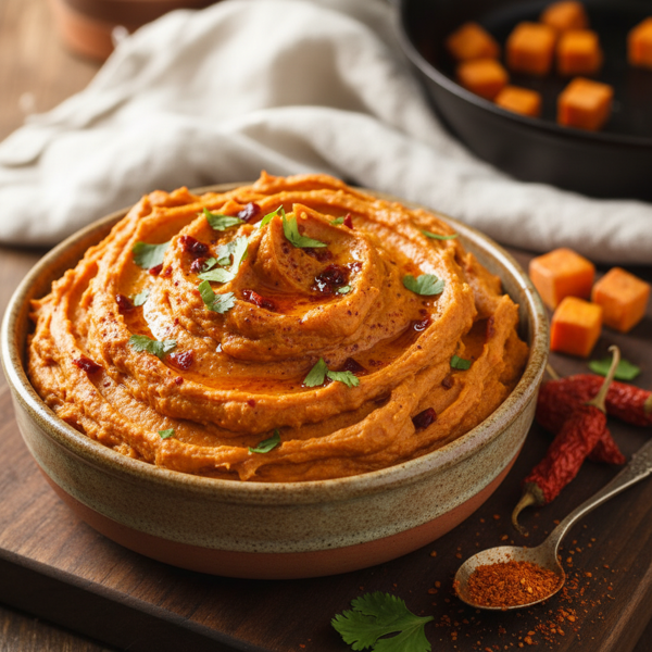 Spicy Chipotle Whipped Sweet Potatoes recipe