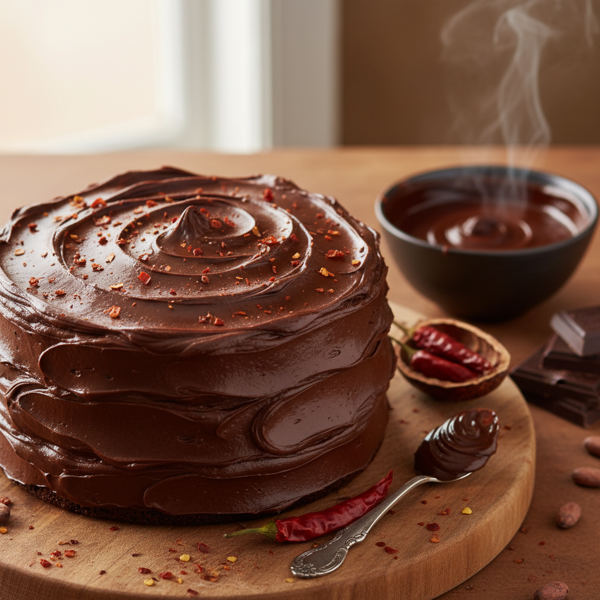 Spicy Chocolate Ganache Frosting recipe