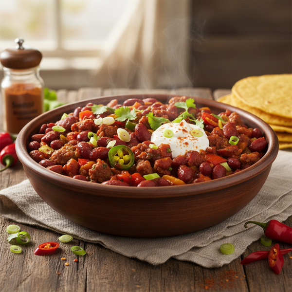 Spicy Chunky Kidney Bean Delight recipe