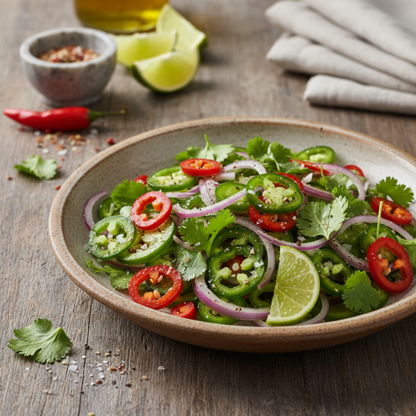 Spicy Cilantro Jalapeno Salad recipe