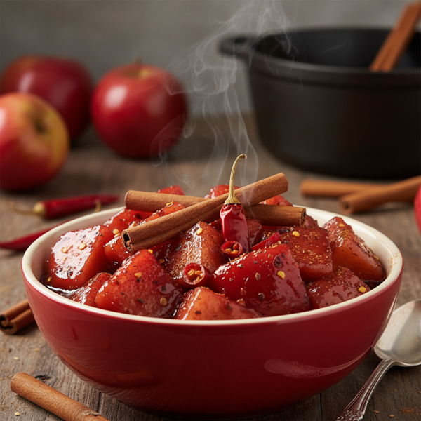 Spicy Cinnamon-Infused Red-Hot Apples recipe