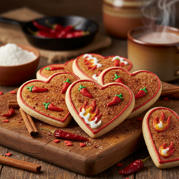 Spicy Cinnamon Valentine Cookies recipe