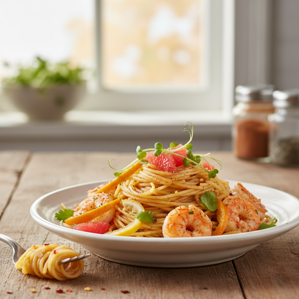 Spicy Citrus Angel Hair Delight recipe