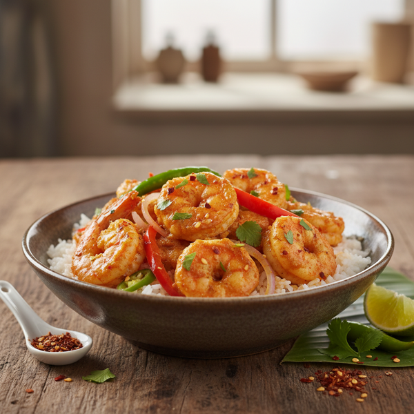 Spicy Coconut Curried Shrimp recipe