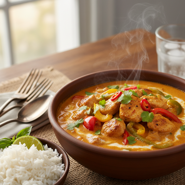 Spicy Coconut Curry Chicken Delight recipe
