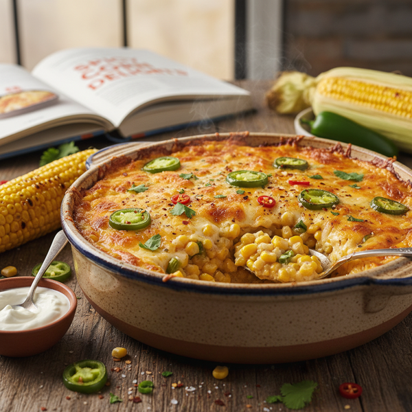 Spicy Corn & Jalapeno Bake recipe