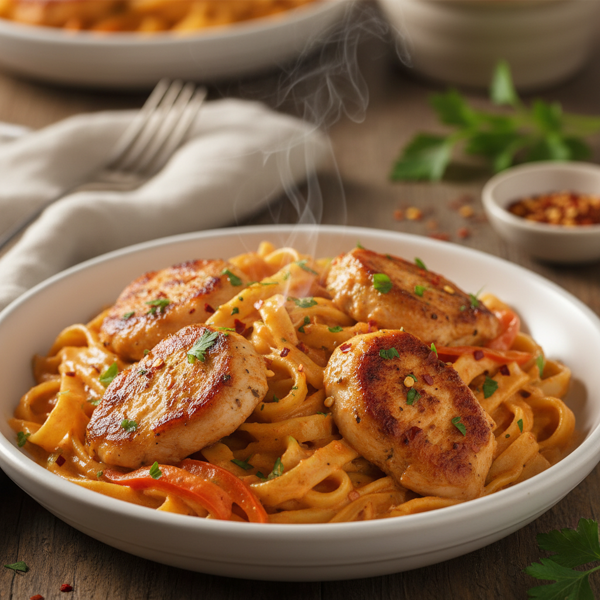 Spicy Creamy Chicken Lazone recipe