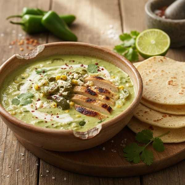Spicy Creamy Green Chile Delight recipe