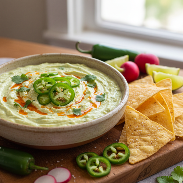 Spicy Creamy Jalapeño Dip recipe