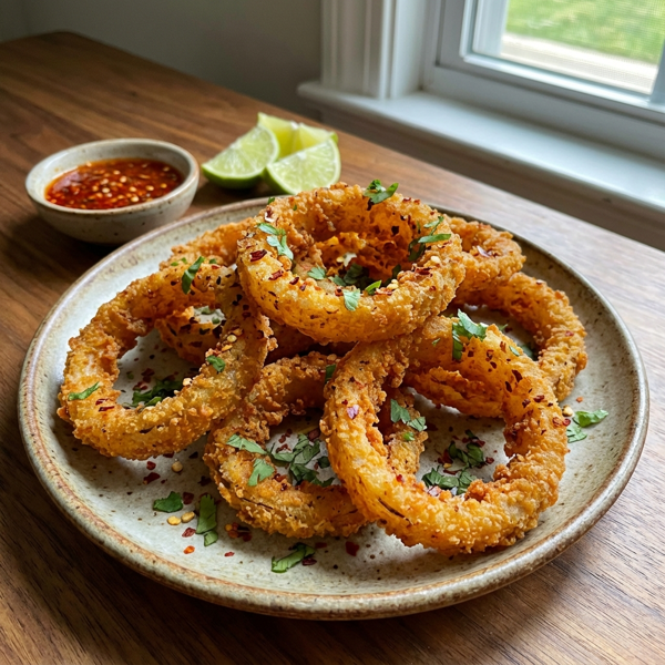 Spicy Crunchy Onion Bliss recipe