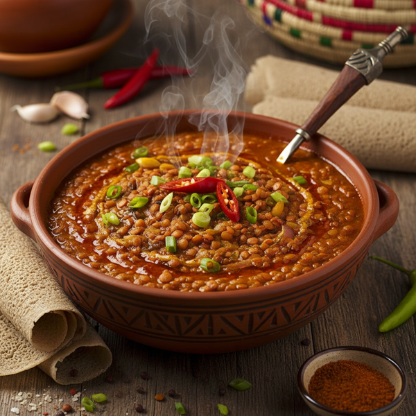 Spicy Ethiopian Lentil Stew recipe