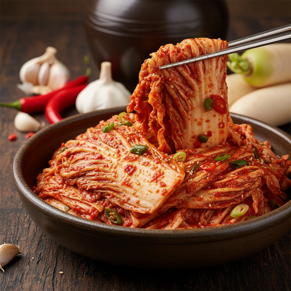 Spicy Fermented Napa Cabbage Kimchi recipe