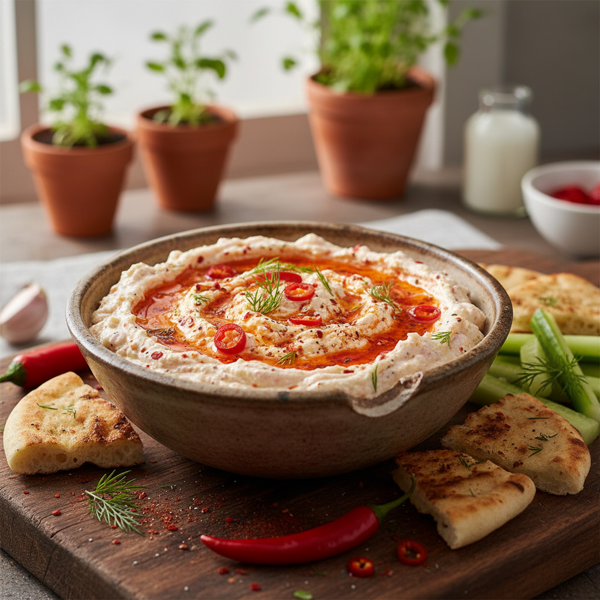 Spicy Feta Spread (Tirokafteri) recipe